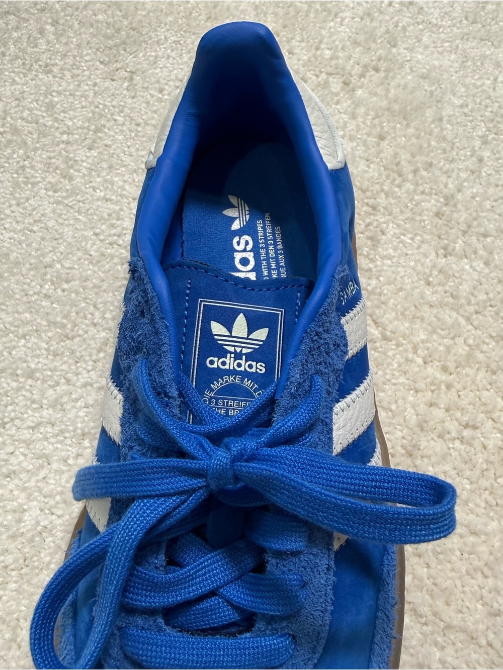 Adidas Sambae Sneakers Cloud White Silver Metallic Gum JI2743 Size 7.5 - Picture 6 of 10